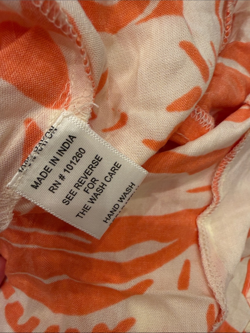 True Destinations Orange Floral Botanical Wide Leg Pants, M Beach Resort - Picture 8 of 8